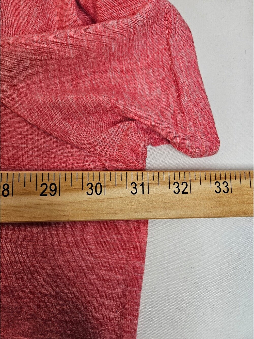 Plus Size Red Heathered T-Shirt with White Sunflower Graphic Women's 4X - Picture 4 of 8